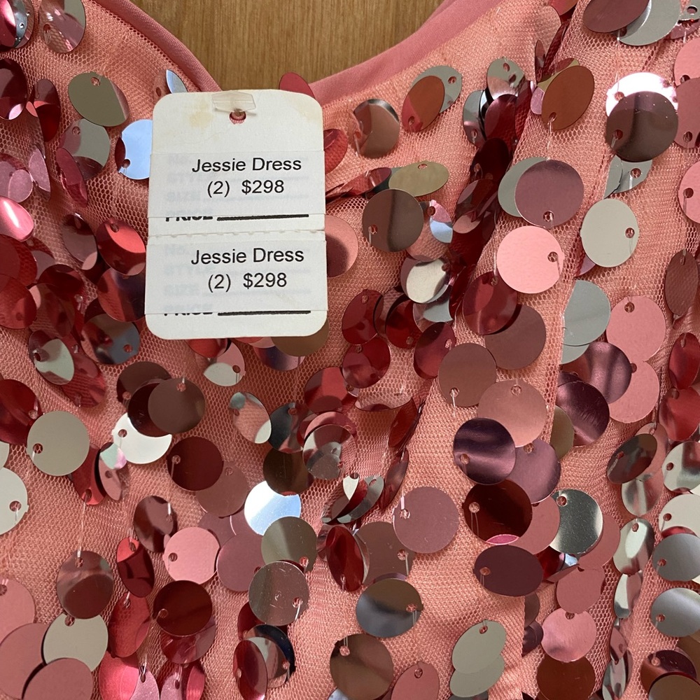 Milly pink sequin dress